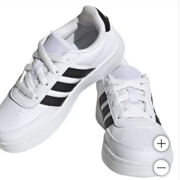 NEW adidas Kids' Breaknet Shoe White Tennis Shoes Sneakers - Picture 6 of 6